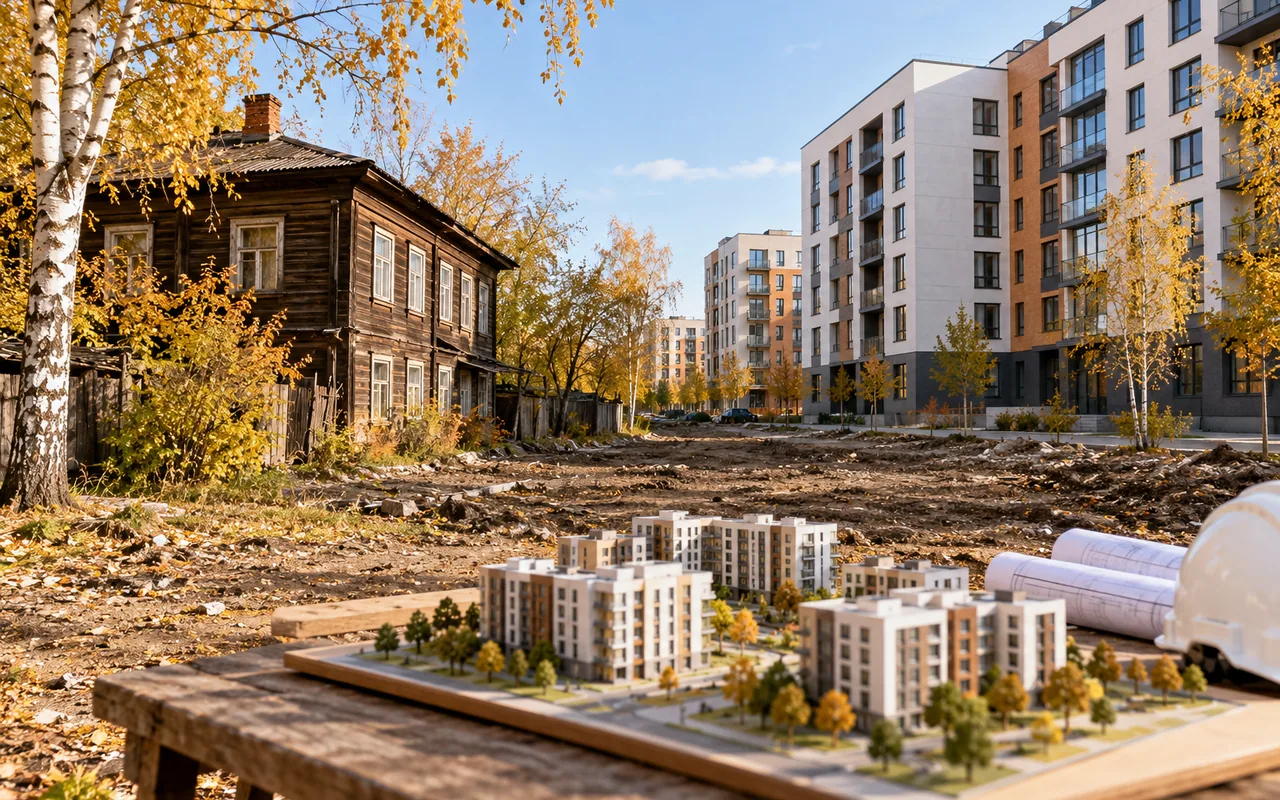 Иллюстрация: Комплексное развитие квартала с переселением из старого жилья.